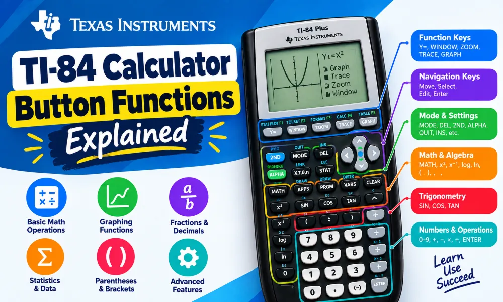 TI-84 Calculator Button Functions Explained