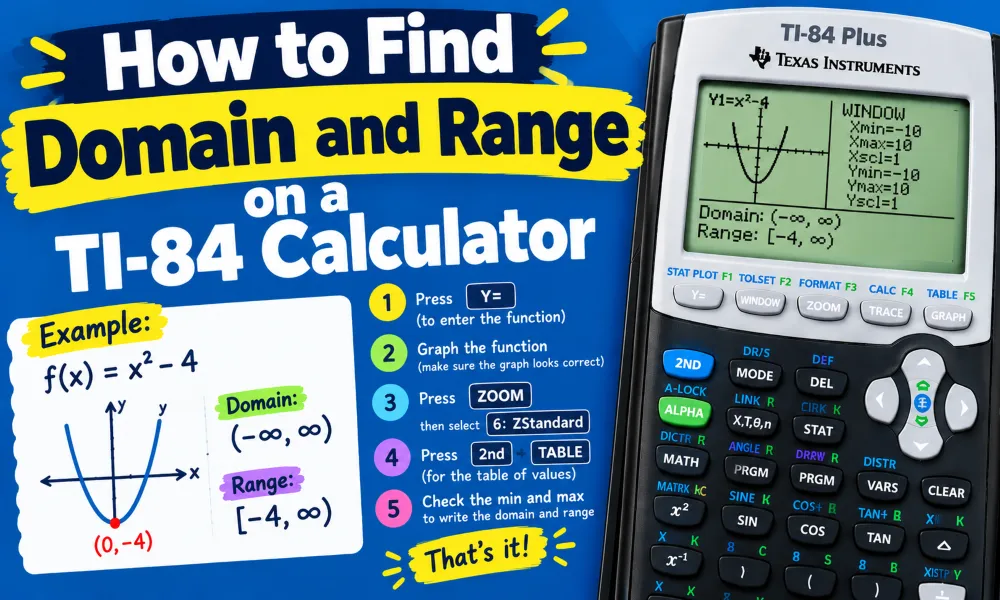 How to Find Domain and Range on a TI-84